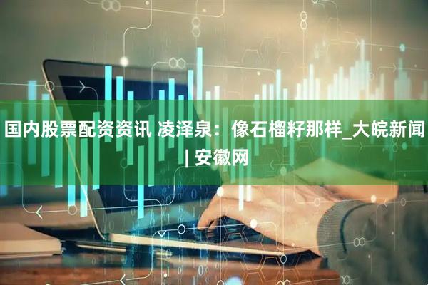 国内股票配资资讯 凌泽泉：像石榴籽那样_大皖新闻 | 安徽网
